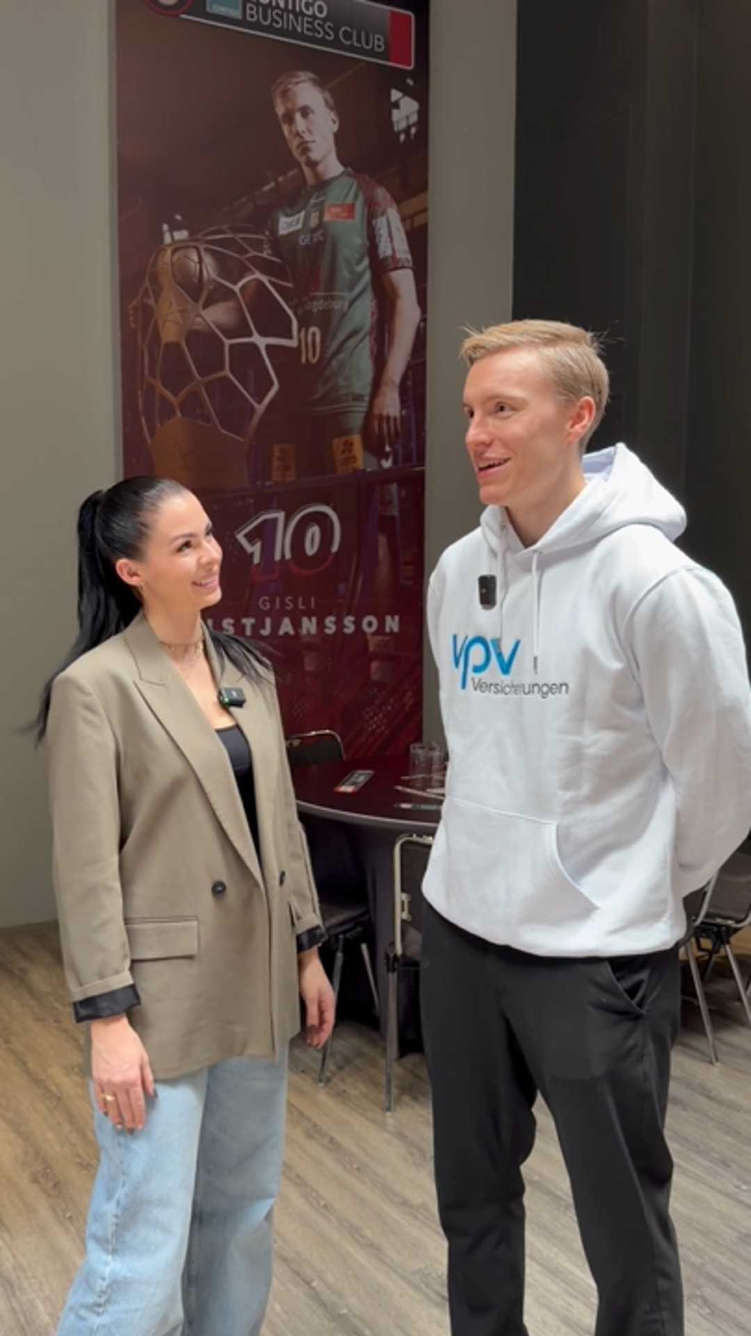 Im Rückraum mit Gisli 1